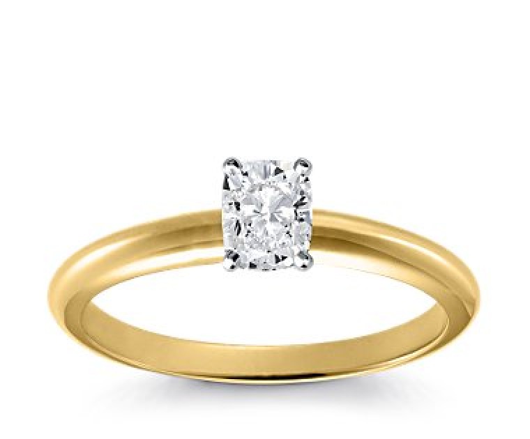 Original Empire 0,70 ct Diamantring in Gelbgold