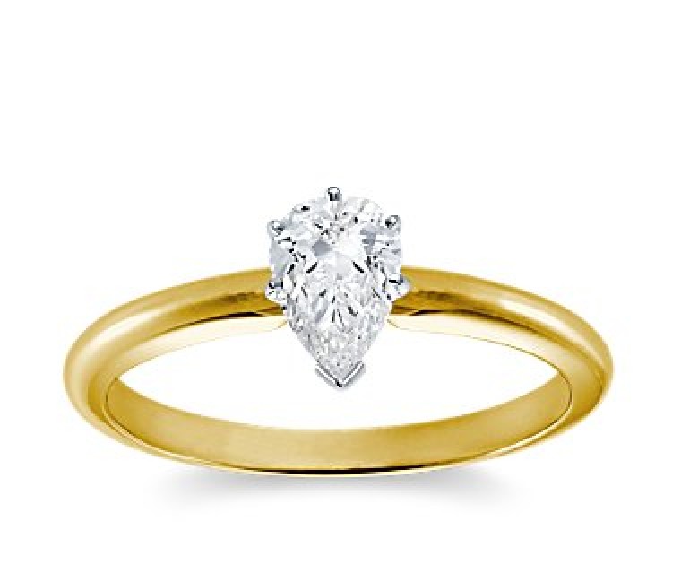 Original Empire 0,70 ct Diamantring in Gelbgold