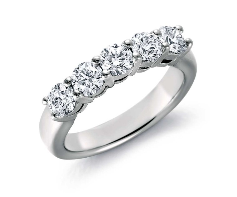 Original Empire 0,95 ct DIAMANTBANDRING MIT MEHREREN DIAMANTEN