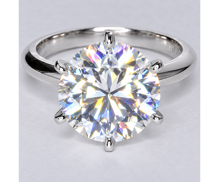 Original Empire 10,00 ct Lab-Grown Diamantring in 750 Weissgold - sofort verfügbar