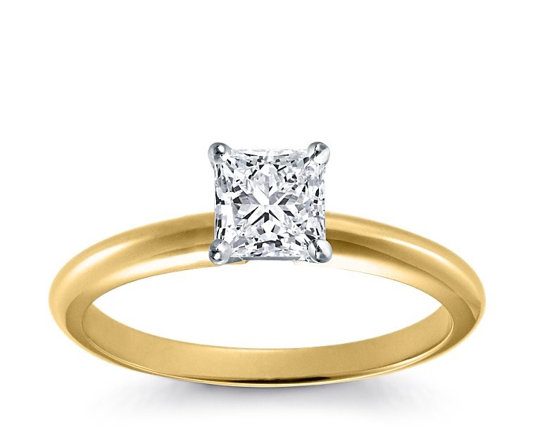 Original Empire 1,00 ct Diamantring in Gelbgold