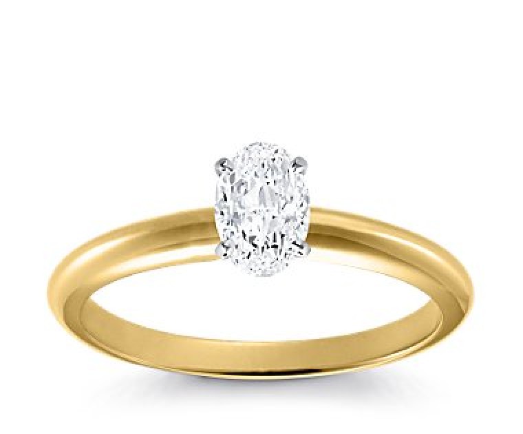 Original Empire 1,00 ct Diamantring in Gelbgold