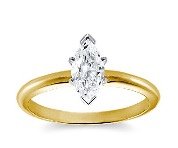 Original Empire 1,00 ct Diamantring in Gelbgold