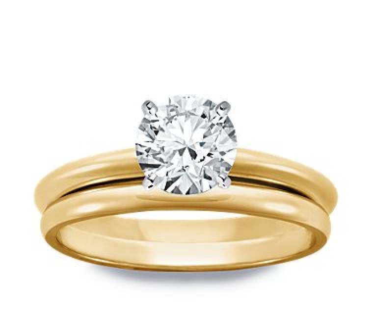 Original Empire 1,25 ct Diamantring in Gelbgold