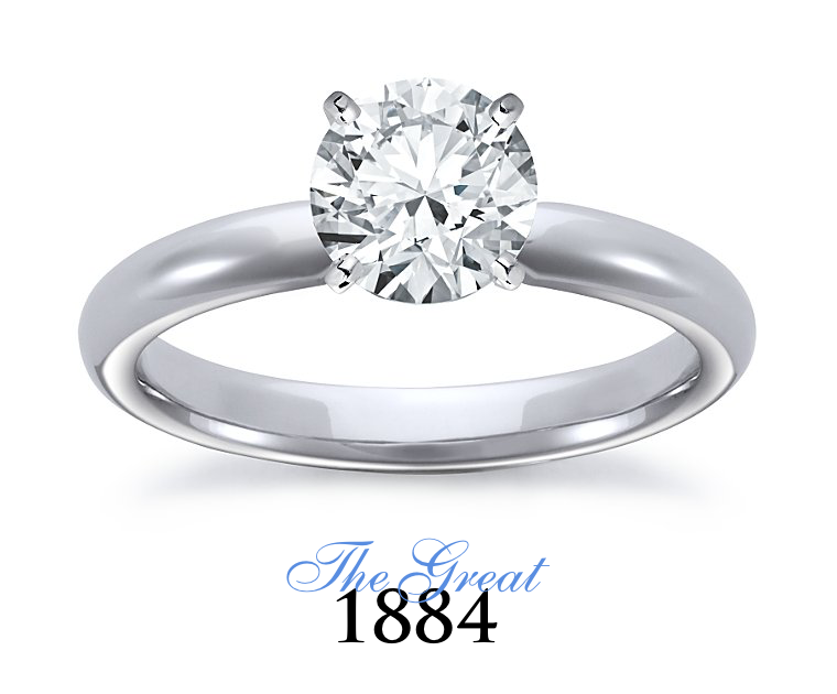 The Great 1884 - 1,25 ct Diamantring in Weissgold