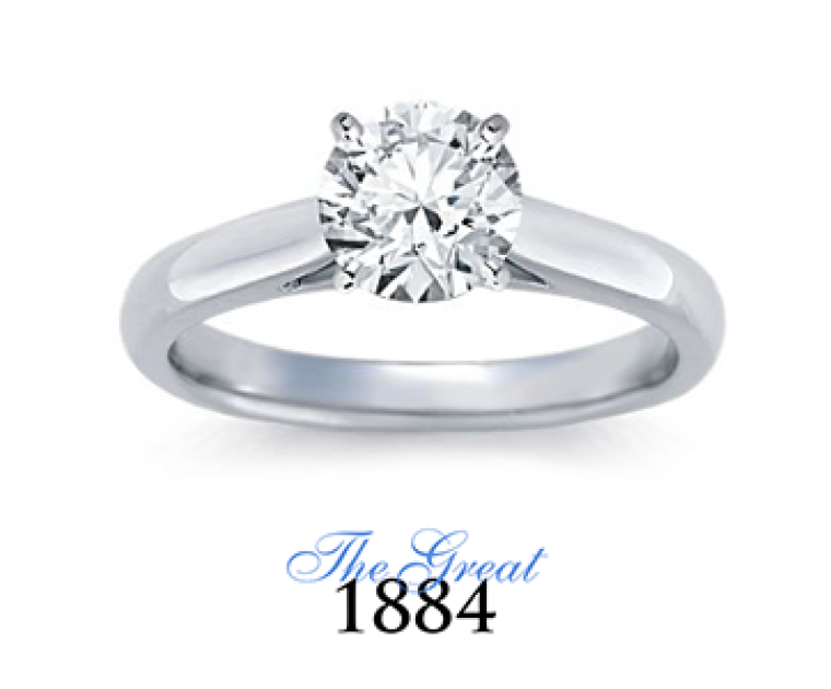 The Great 1884 - 1,25 ct Diamantring in Weissgold