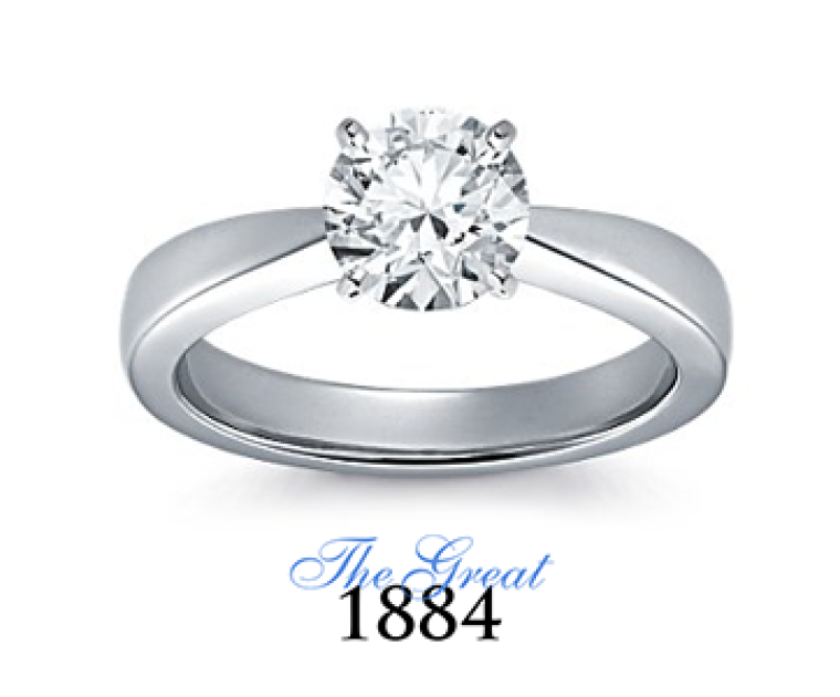 The Great 1884 - 1,25 ct Diamantring in Weissgold