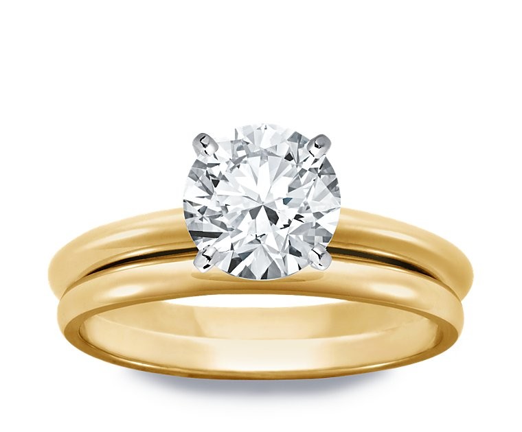 Original Empire 2,00 ct Diamantring in Gelbgold