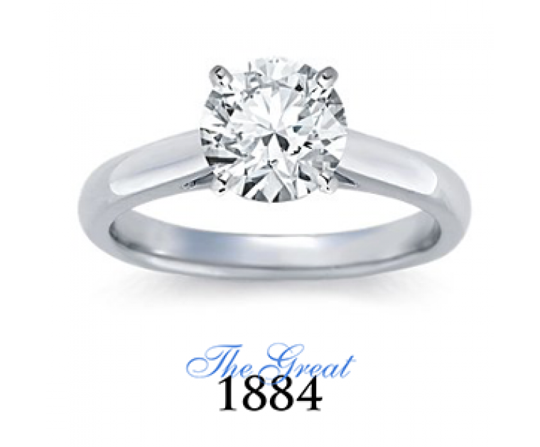 The Great 1884 - 2,00 ct Diamantring in Weissgold