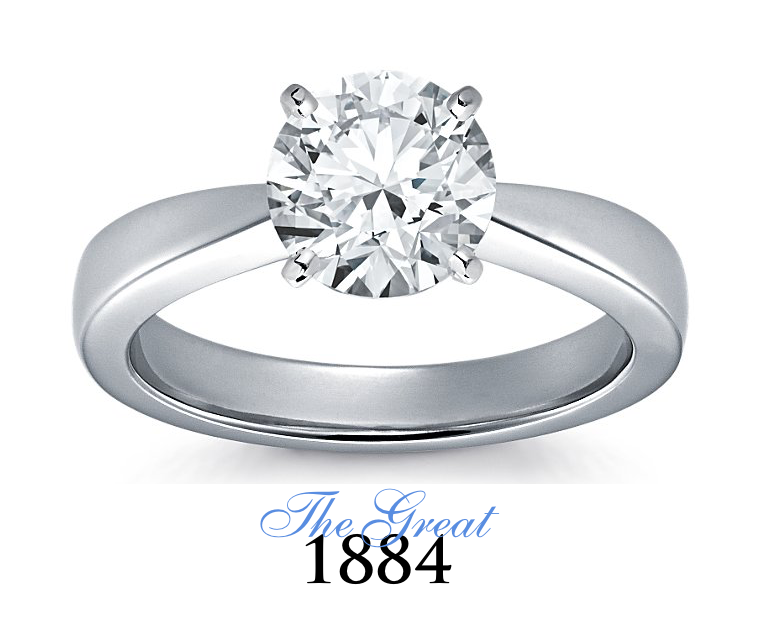 The Great 1884 - 2,00 ct Diamantring in Weissgold