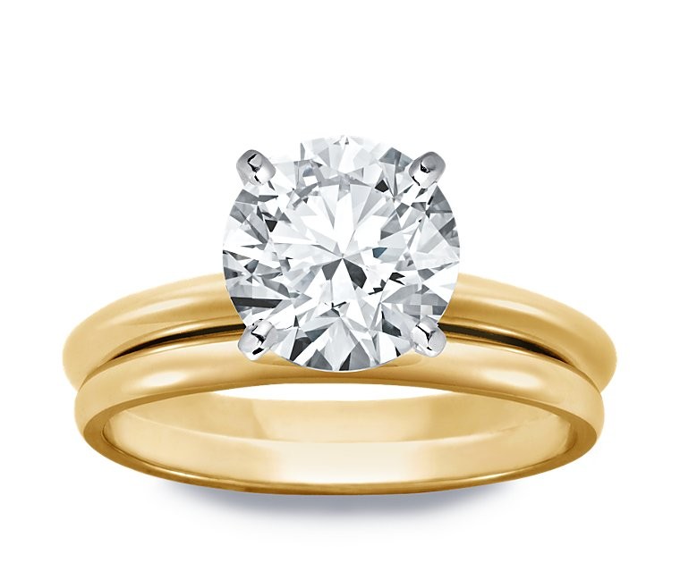 Original Empire 2,50 ct Diamantring in Gelbgold