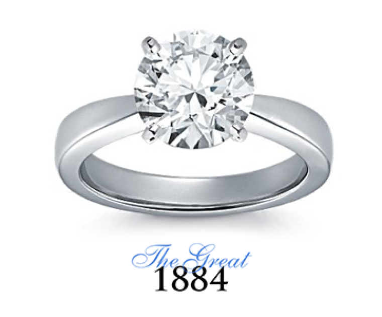 The Great 1884 - 2,50 ct Diamantring in Weissgold