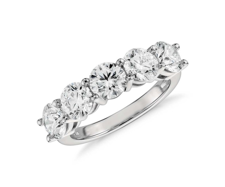 Original Empire 2,98 ct DIAMANTBANDRING MIT MEHREREN DIAMANTEN