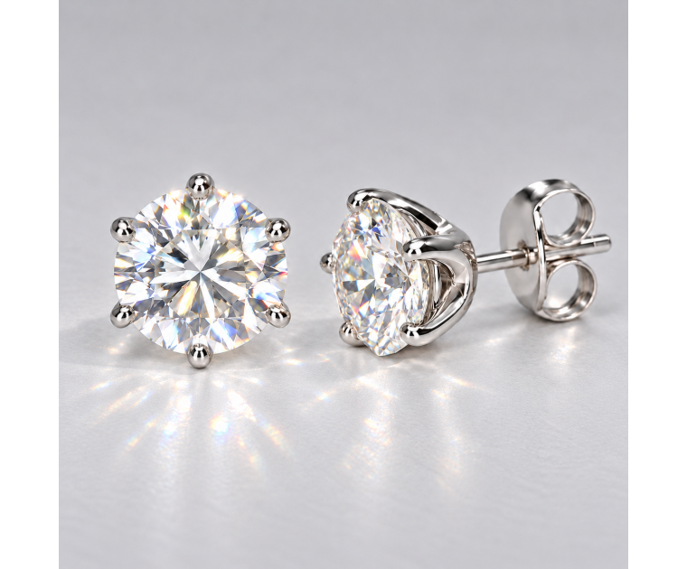 The Great 1884 - 2,00 ct Natural Diamantohrringe in Weissgold 750