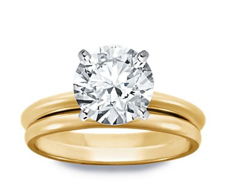 Original Empire 4,00 ct Diamantring in Gelbgold