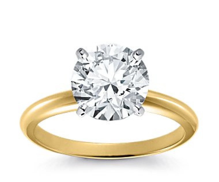 Original Empire 3,00 ct Diamantring in Gelbgold