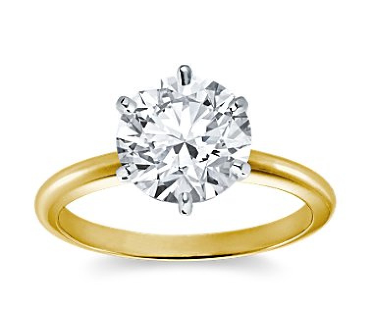 Original Empire 3,00 ct Diamantring in Gelbgold