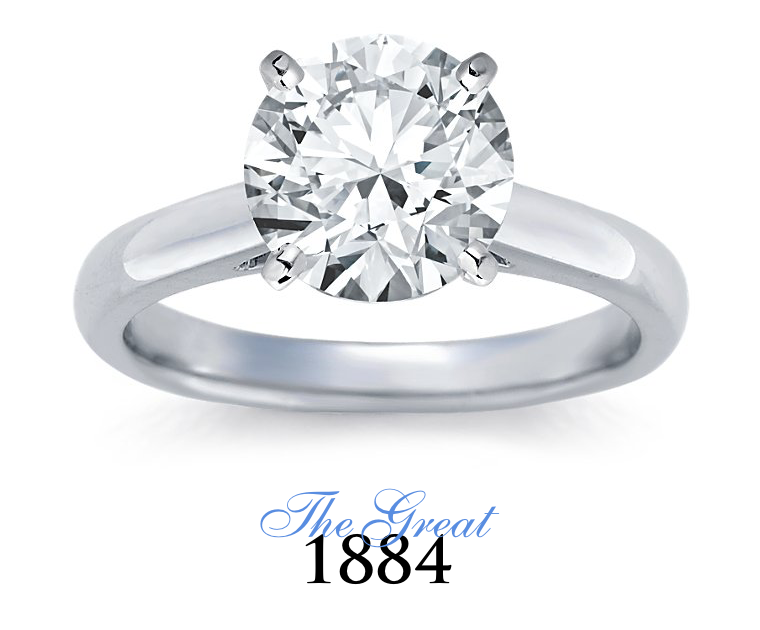 The Great 1884 - 3,00 ct Diamantring in Weissgold