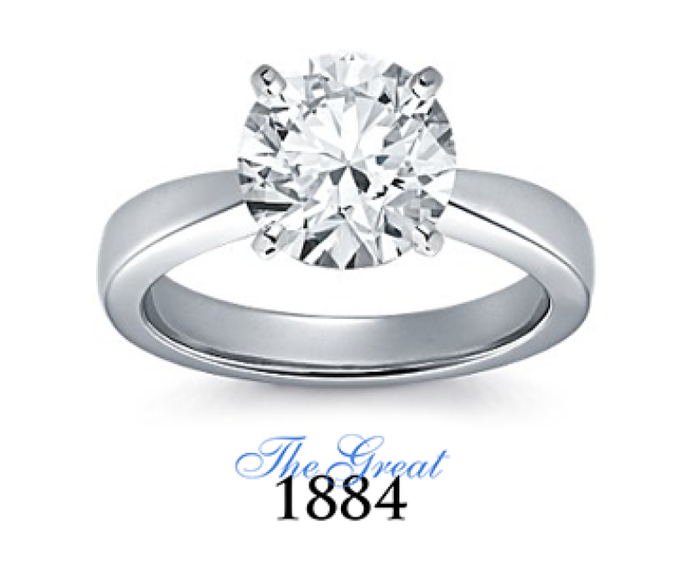 The Great 1884 - 3,00 ct Diamantring in Weissgold