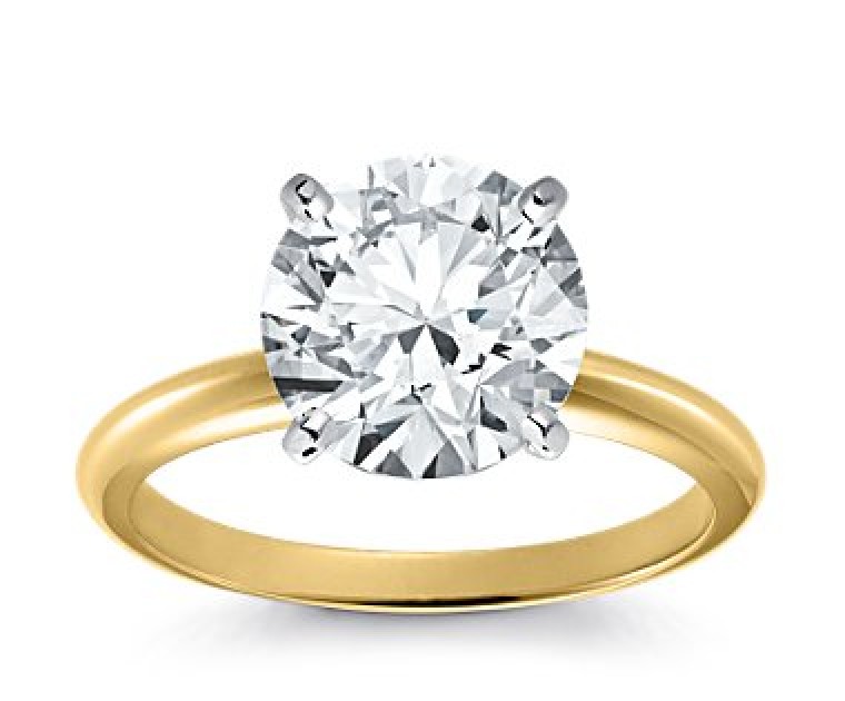 Original Empire 4,00 ct Diamantring in Gelbgold