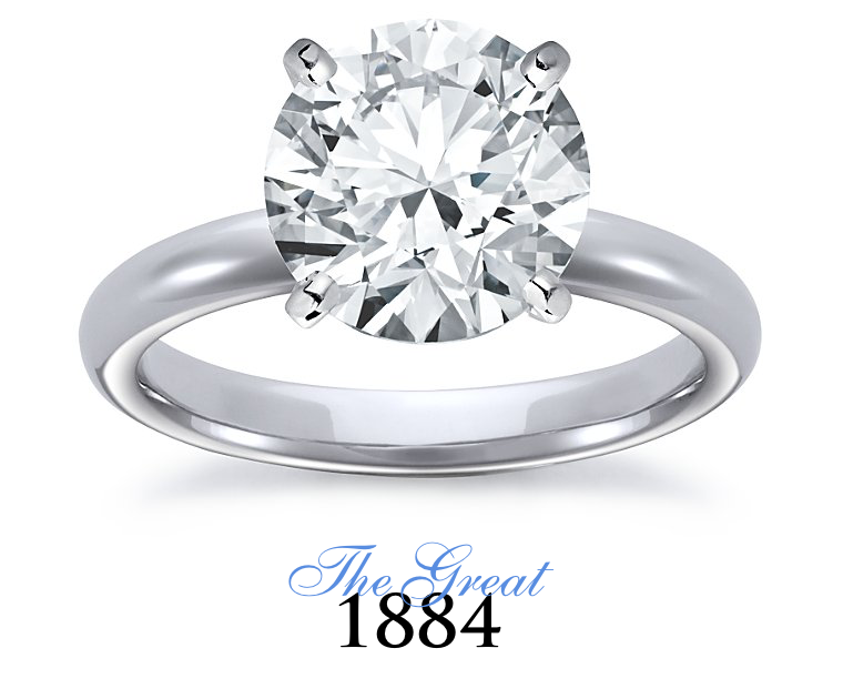 The Great 1884 - 4,00 ct Diamantring in Weissgold