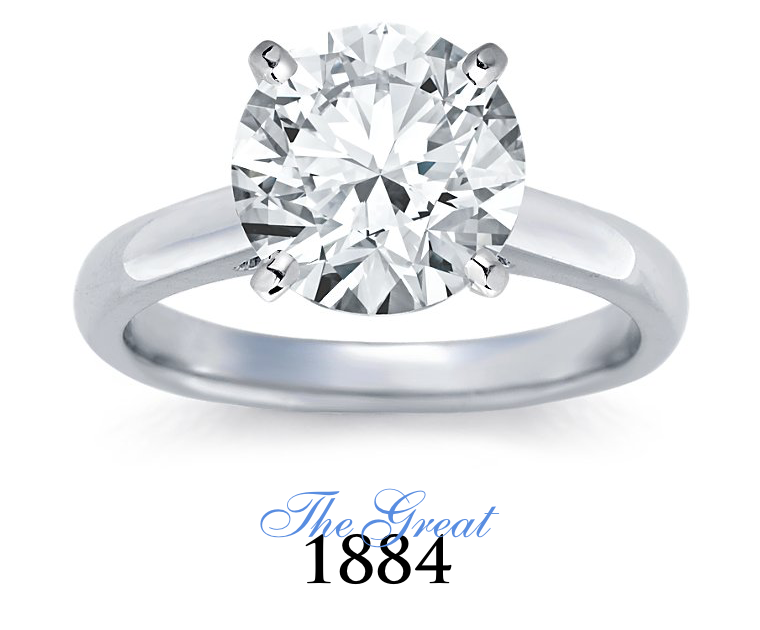 The Great 1884 - 4,00 ct Diamantring in Weissgold