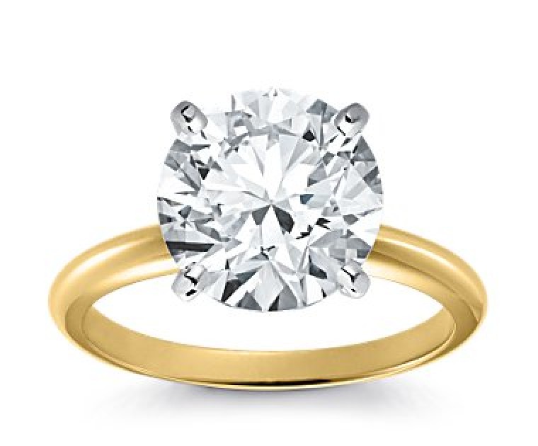 Original Empire 5,00 ct Diamantring in Gelbgold