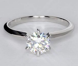 Original Empire 0,50 ct Diamantring in Weissgold