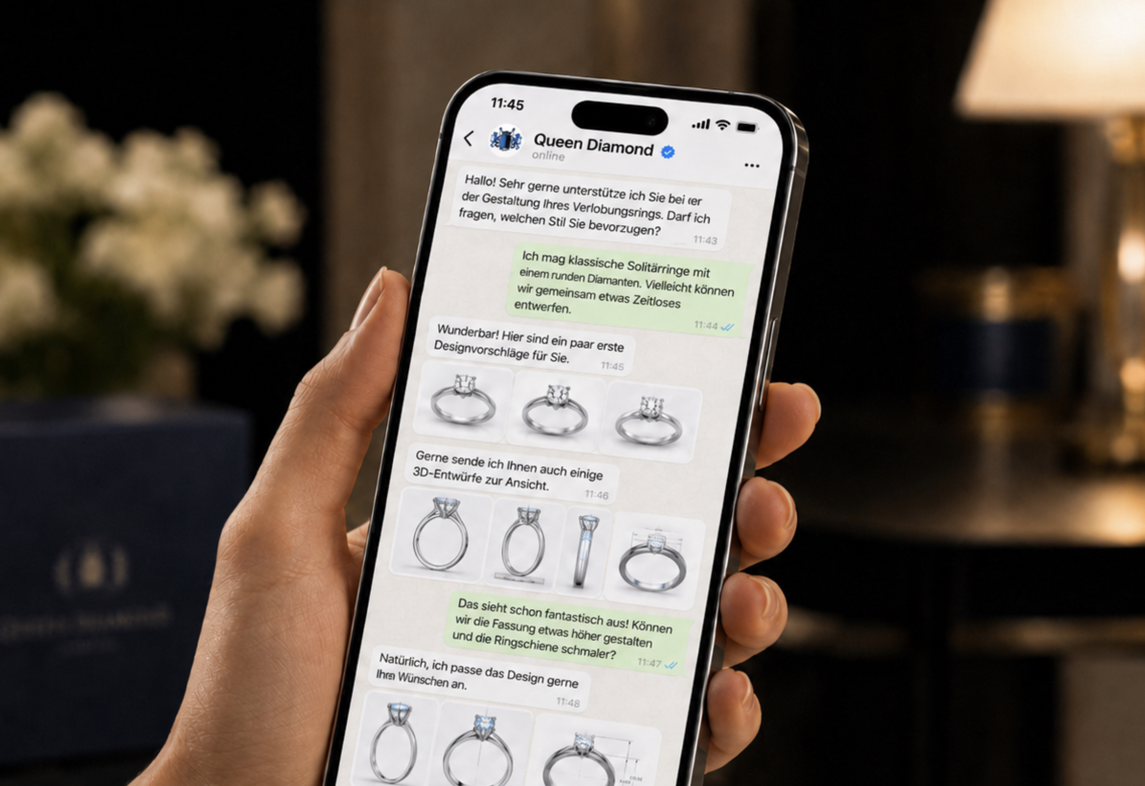 Queen Diamond Beratung per WhatsApp