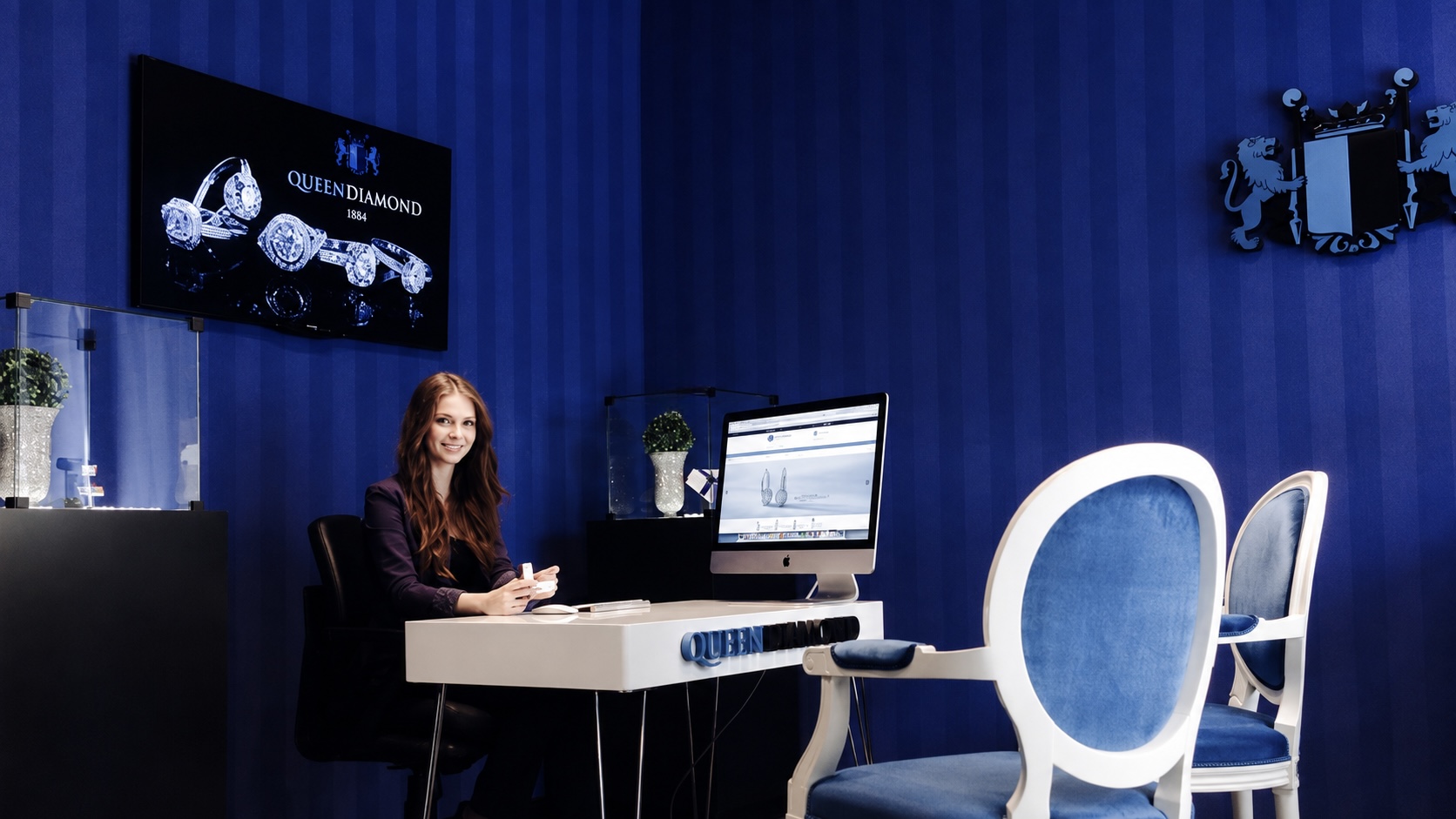 Beratungsbereich im Queen Diamond Showroom